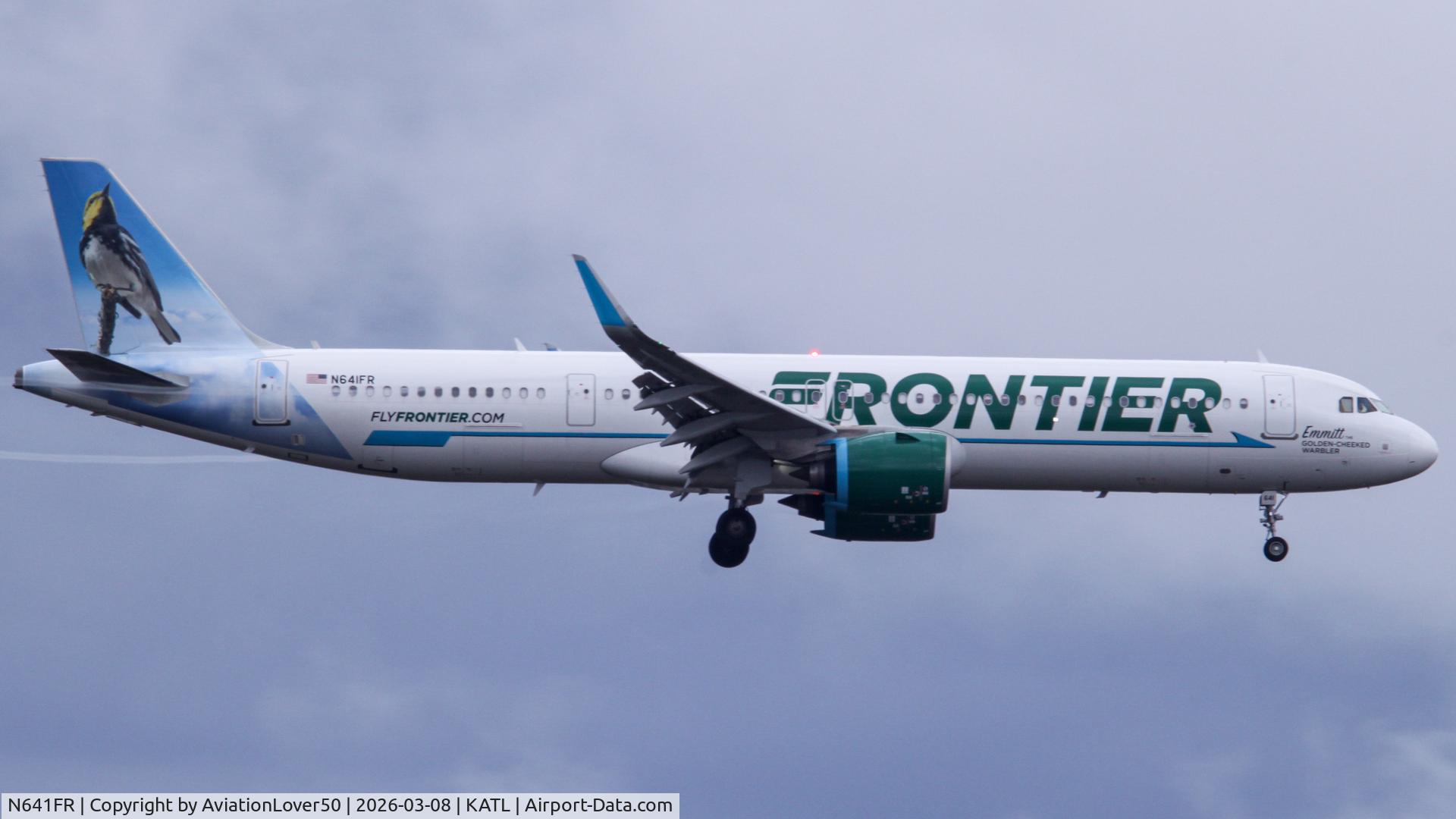 N641FR, 2024 Airbus A321-271NX C/N 11887, Frontier A321neo Emmitt the Golden-Cheeked Warbler