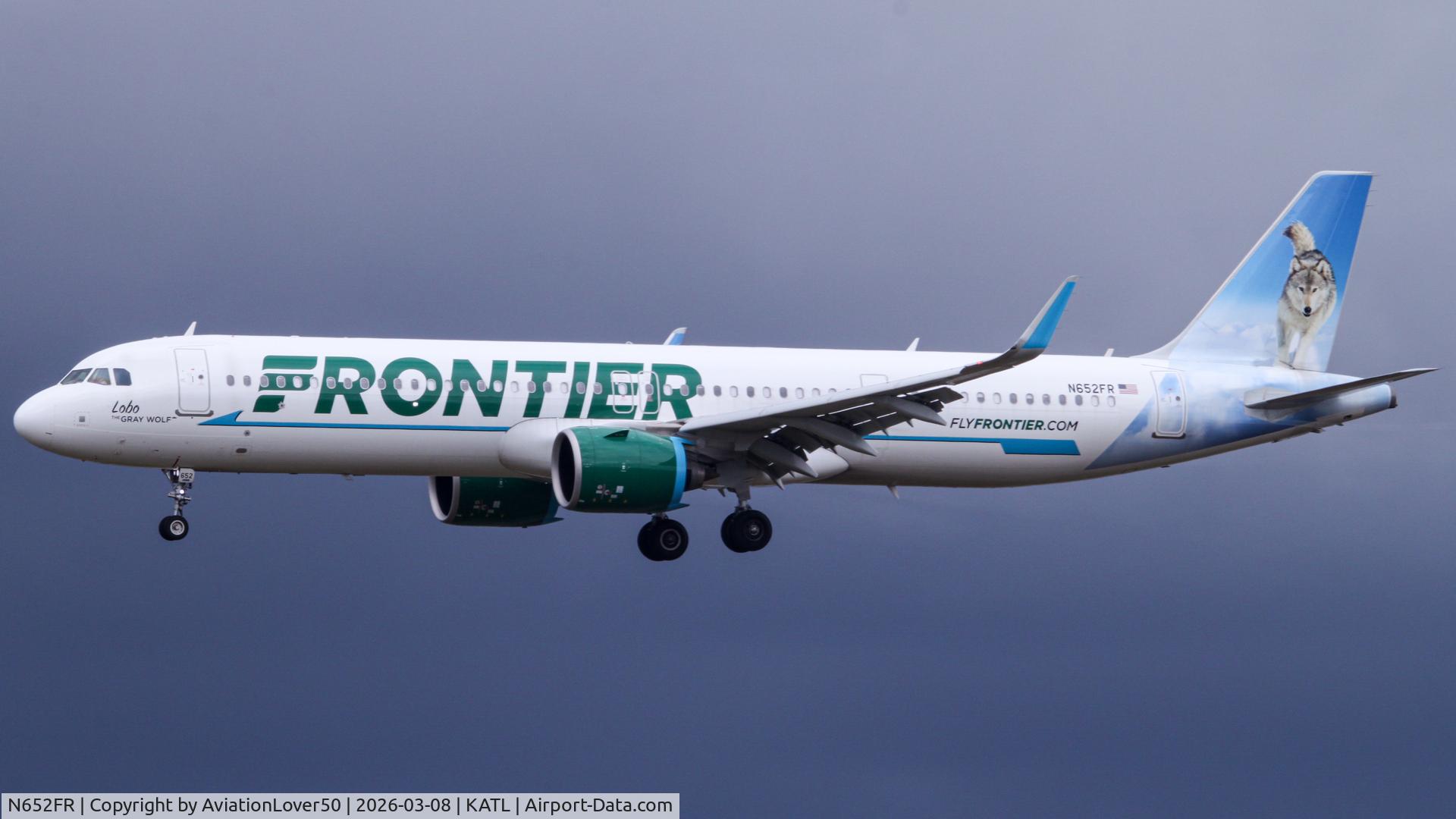 N652FR, 2024 Airbus A321-271NX C/N 11987, Frontier A321neo Lobo the Grey Wolf