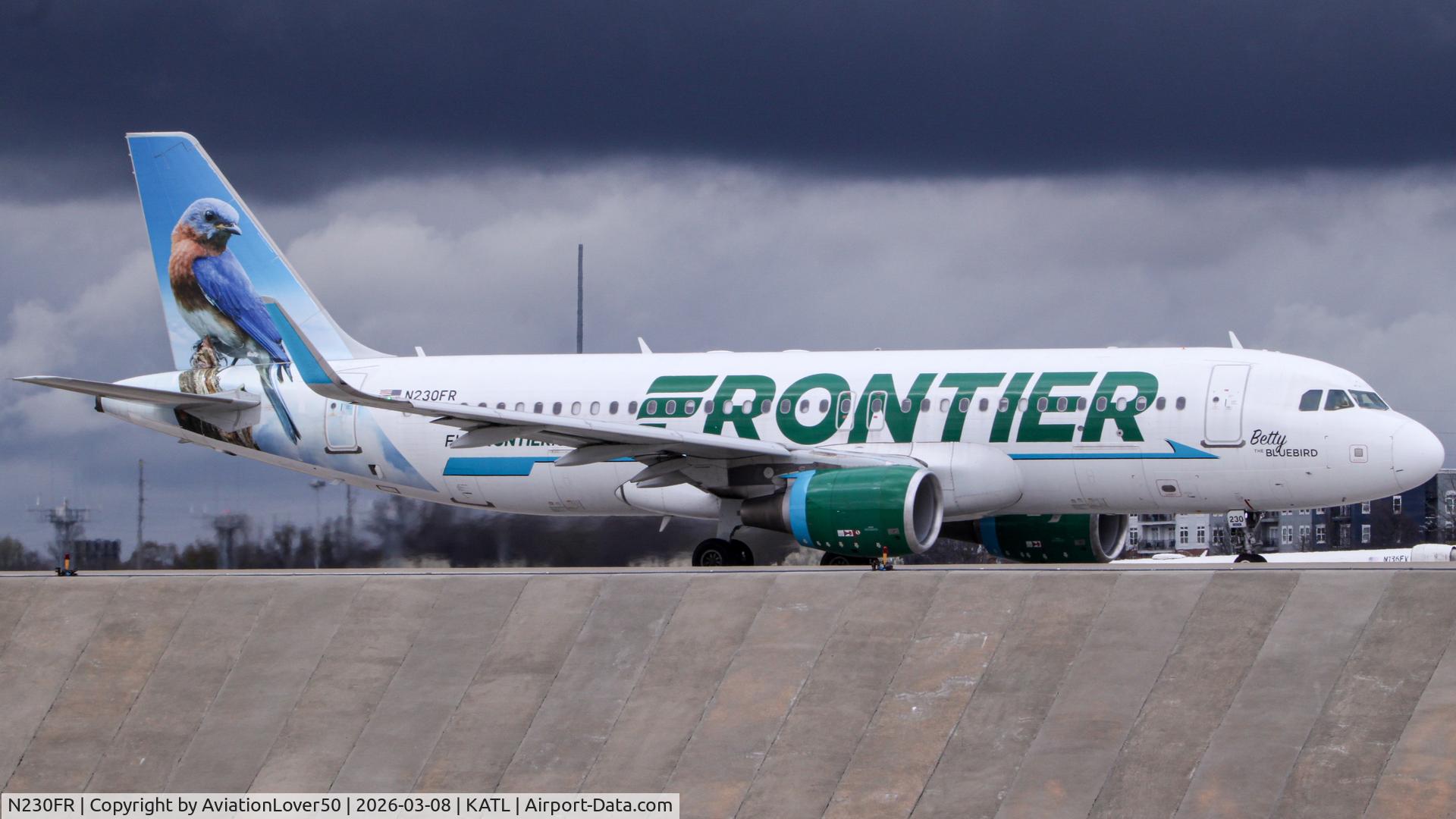 N230FR, 2015 Airbus A320-214 C/N 6773, Frontier A320 Betty the Bluebird
