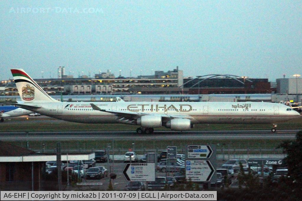 A6-EHF, 2007 Airbus A340-642X C/N 837, Taxiing