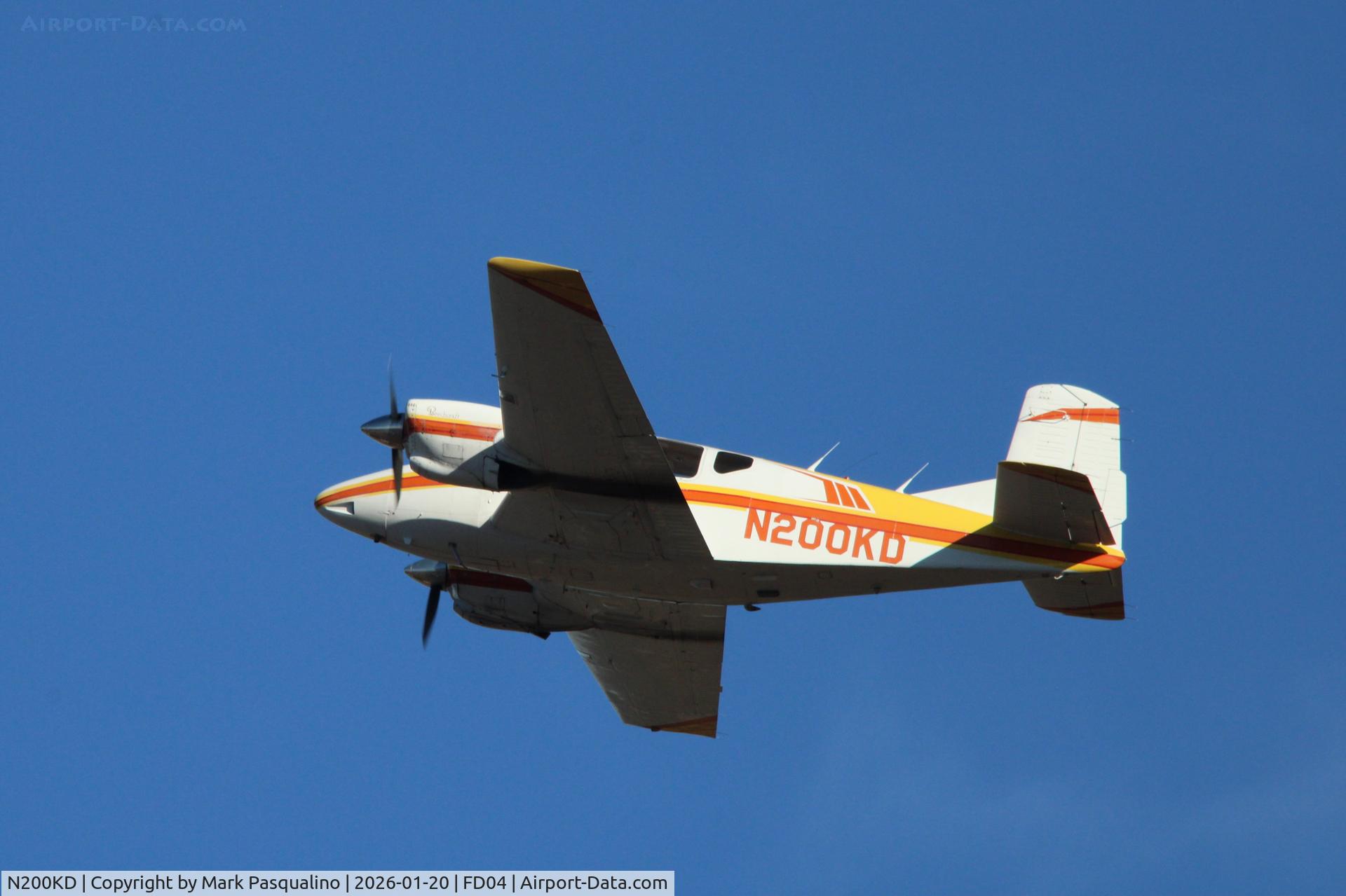 N200KD, 1958 Beech 95 Travel Air C/N TD-176, Beech 95