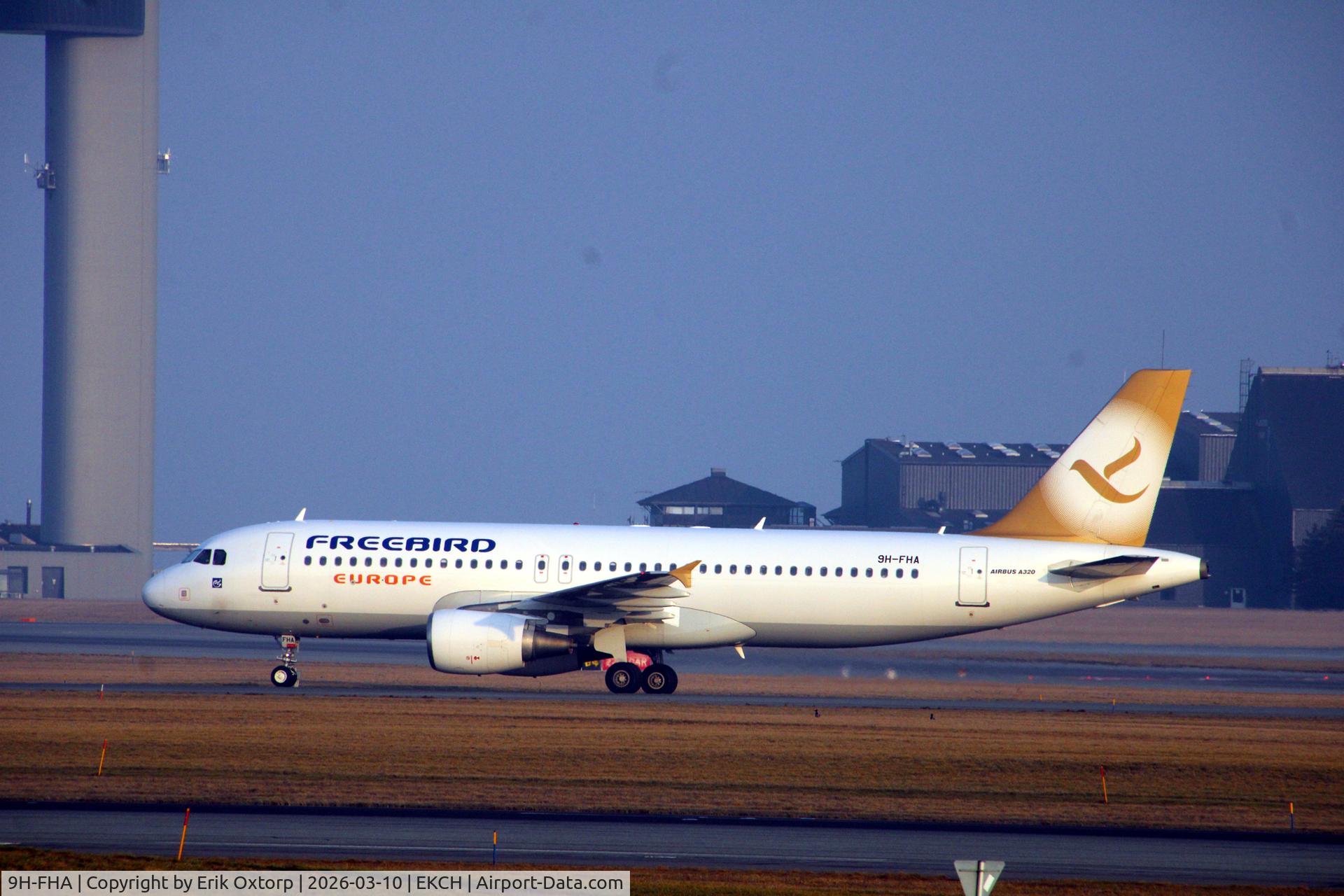 9H-FHA, 2010 Airbus A320-214 C/N 4207, 9H-FHA landed rw 22L