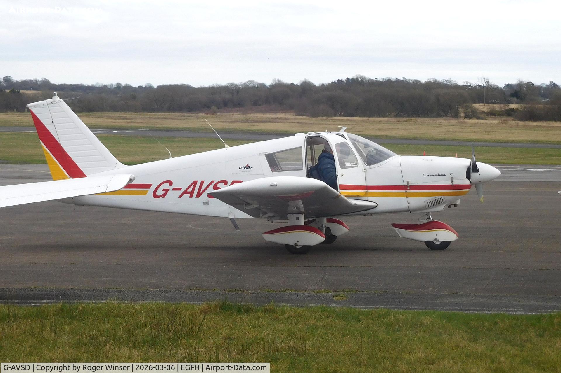 G-AVSD, 1967 Piper PA-28-180 Cherokee C/N 28-4195, Temporary resident aircraft operated by Cambrian Flying Club.