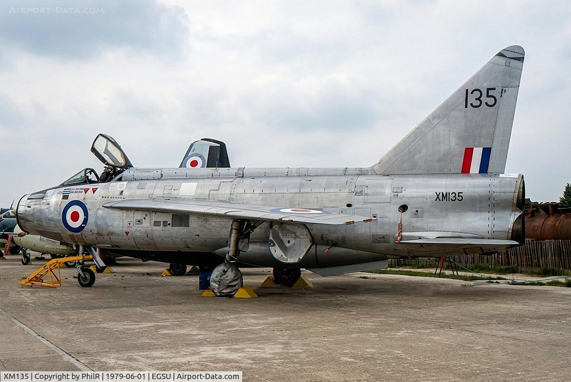 XM135, 1959 English Electric Lightning F.1 C/N 95031, XM135 1959 EE Lightning F1 RAF IWM Duxford 1979