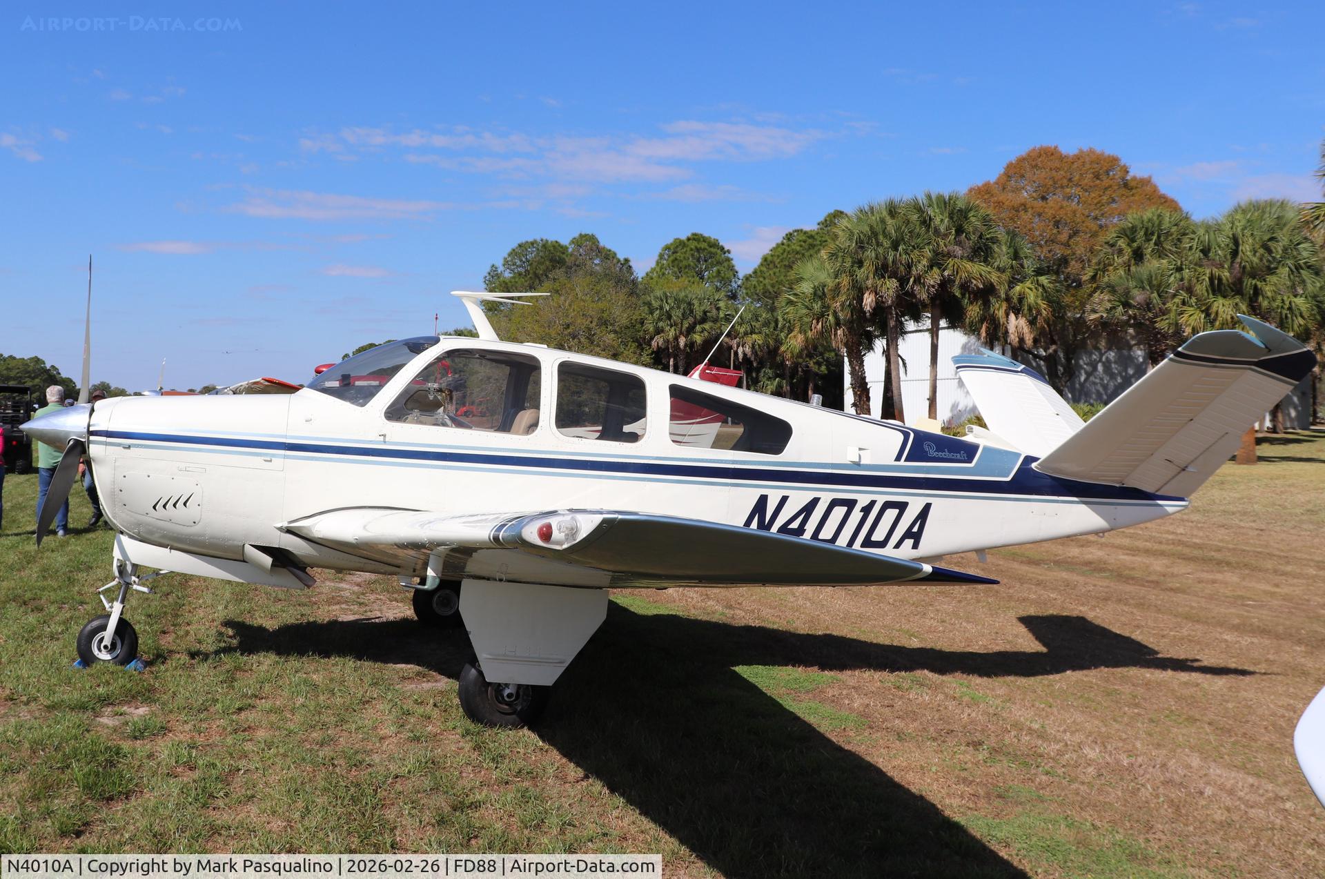 N4010A, 1970 Beech V35B Bonanza C/N D-9099, Beech V35B