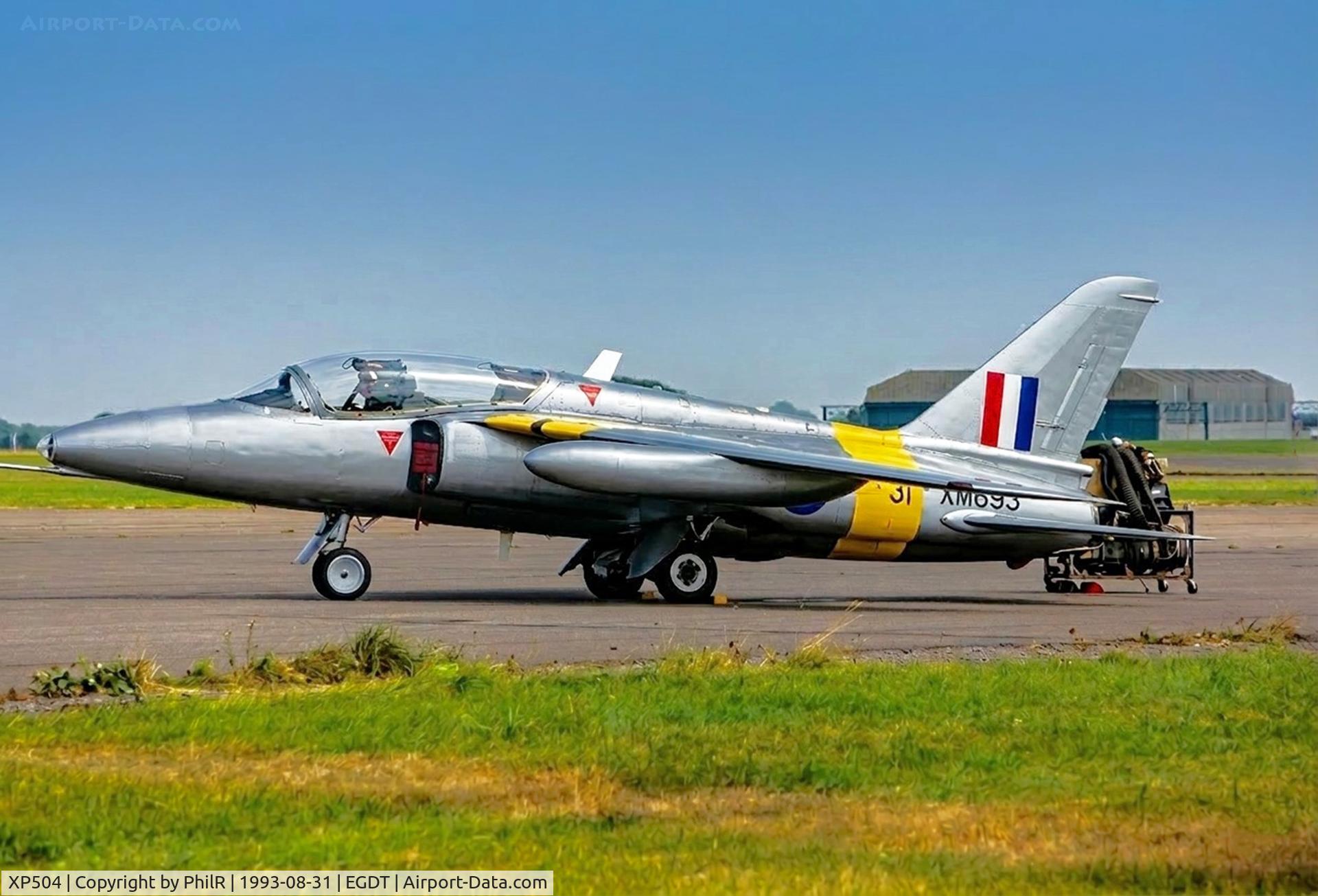 XP504, 1962 Folland Gnat T.1 C/N FL519, 'XM693' (XP504, G-TIMM) 1962 Folland Gnat T1 RAF Great Warbirds Wroughton 07.93(1)