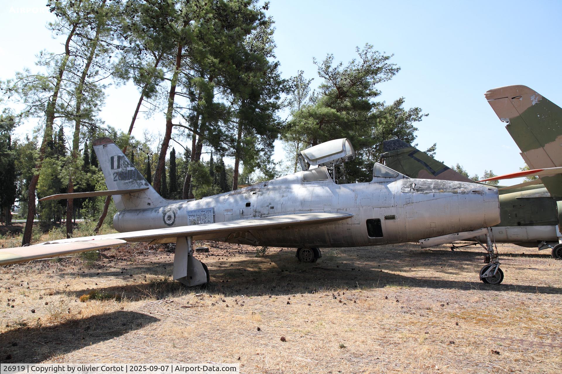 26919, 1952 Republic F-84F Thunderstreak C/N 52-6919, Tatoi air museum reserve
