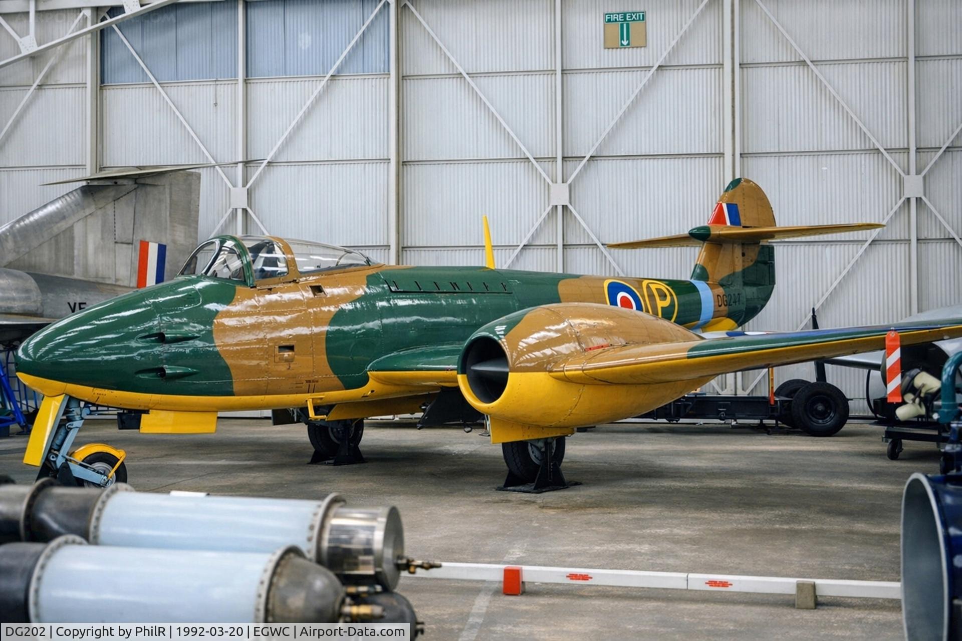 DG202, Gloster Meteor F.9/40 C/N Not found DG202, DG202 1943 Gloster Meteor F9/40 RAF Cosford
