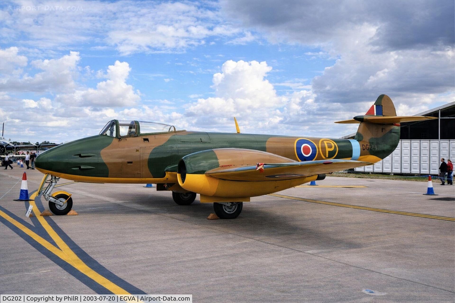 DG202, Gloster Meteor F.9/40 C/N Not found DG202, DG202 1943 Gloster Meteor F9/40 RAF RIAT Fairford 100th Anniversary of Flight