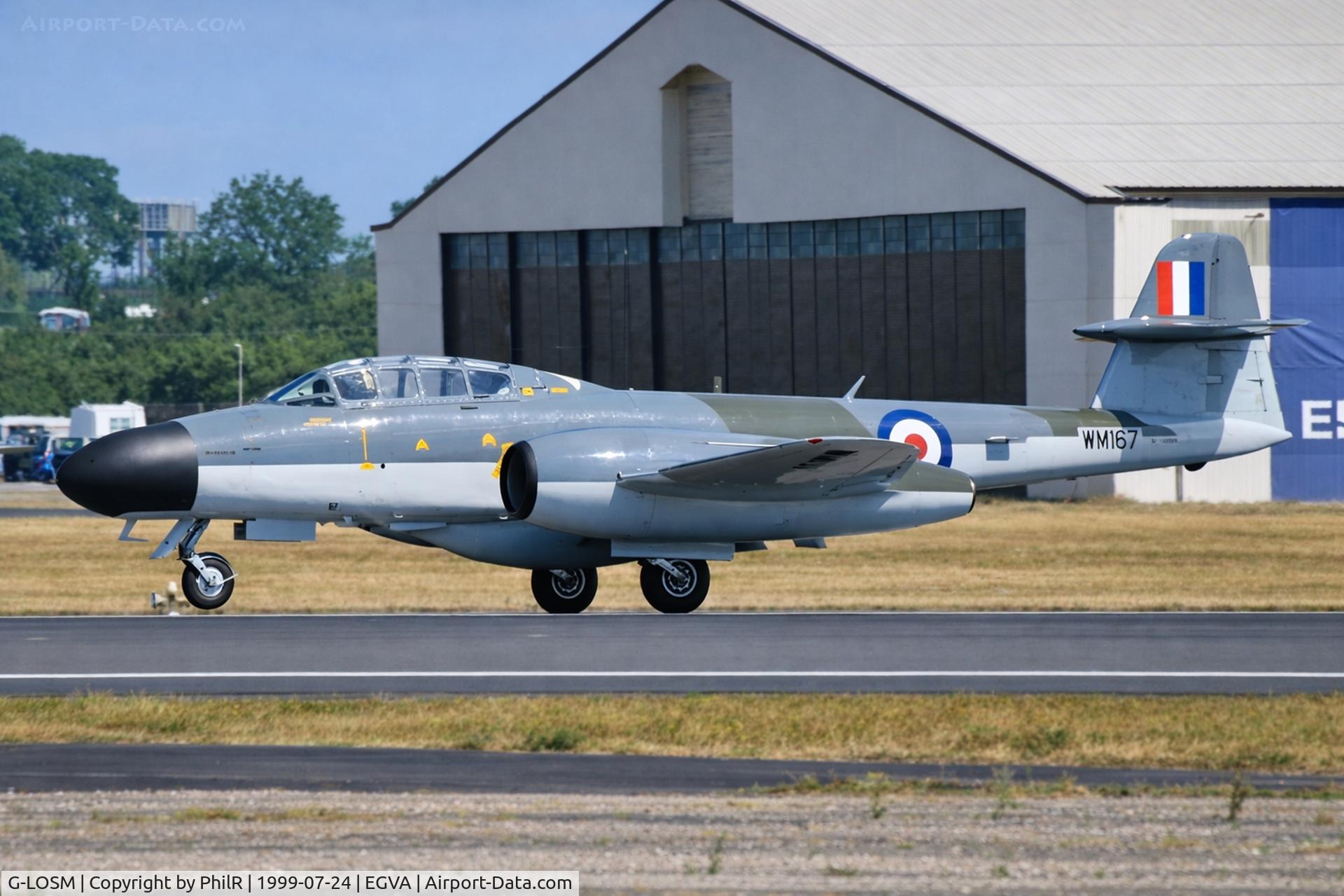 G-LOSM, 1952 Gloster Meteor NF.11 C/N S4/U/2342, WM167 (G-LOSM) 1952 Gloster Meteor TT20 RAF RIAT