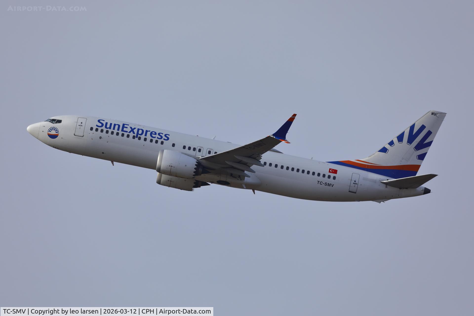 TC-SMV, 2017 Boeing B-737-8 Max C/N 42826, Copenhagen 12.3.2026