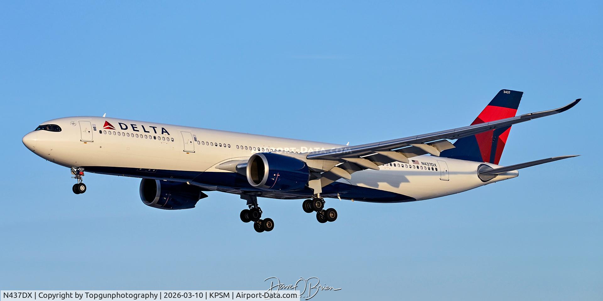 N437DX, 2025 Airbus A330-941 C/N 2100, Delta Air Lines