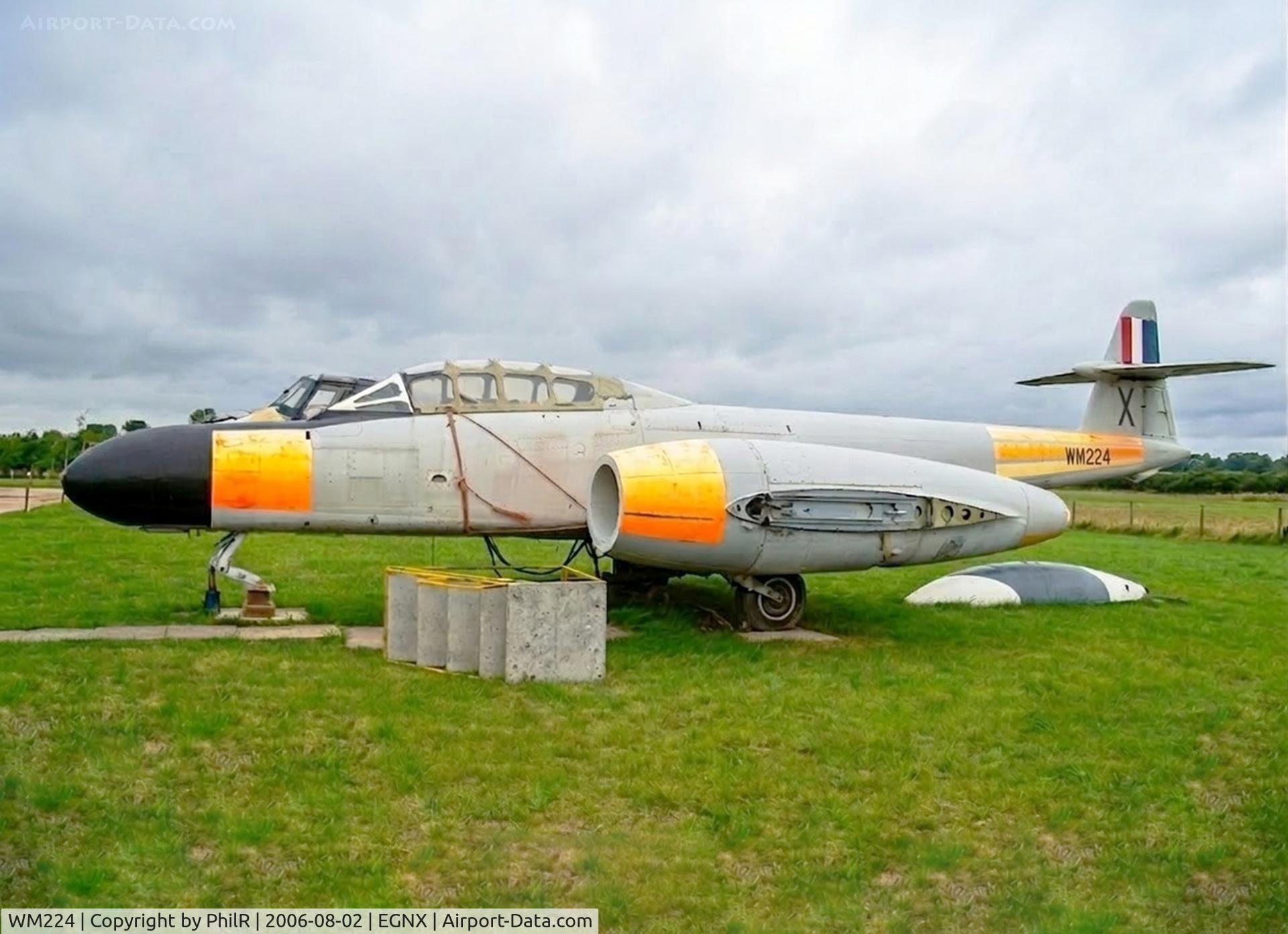 WM224, 1952 Gloster Meteor TT.20 C/N Not found WM224, WM224 1952 Gloster Meteor TT20 RAF East Midlands Aeropark