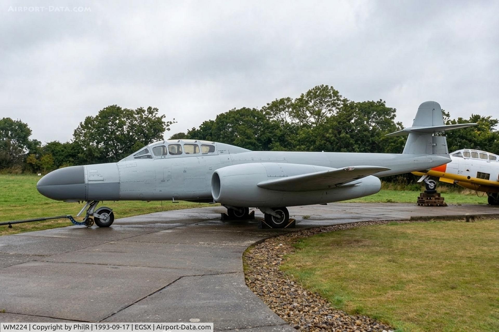 WM224, 1952 Gloster Meteor TT.20 C/N Not found WM224, WM224 1952 Gloster Meteor TT20 North Weald