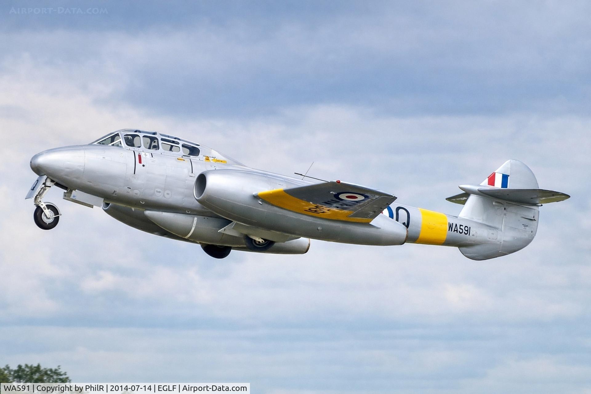 WA591, 1949 Gloster Meteor T.7 C/N G5/356460, WA591 (G-BWMF) 1949 Gloster Meteor T7 Farnborough