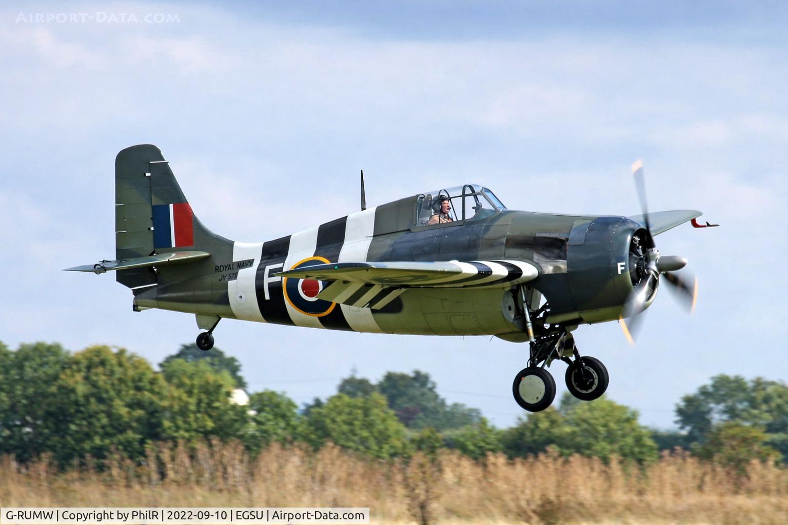 G-RUMW, 1944 General Motors (Grumman) FM-2 Wildcat C/N 5765, JV579 (G-RUMW) 1945 Grumman Wildcat FM2 FAA BoB Display Duxford(3).jpg