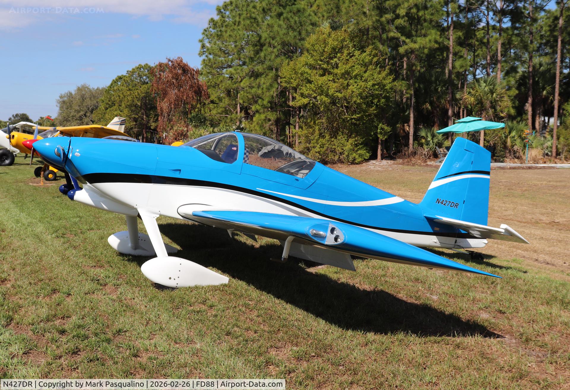 N427DR, 2020 Van's RV-7 C/N 73310, Vans RV-7