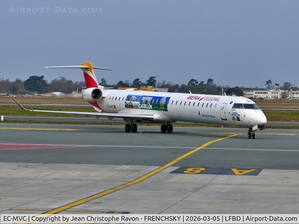 EC-MVC, 2018 Bombardier CRJ-1000 (CL-600-2E25) C/N 19062, IB from Madrid Bazrajas taxi A8