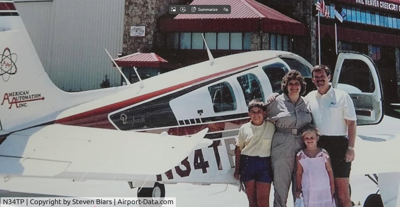 N34TP, 1983 Beech B36TC Bonanza C/N EA-382, Original paint scheme.