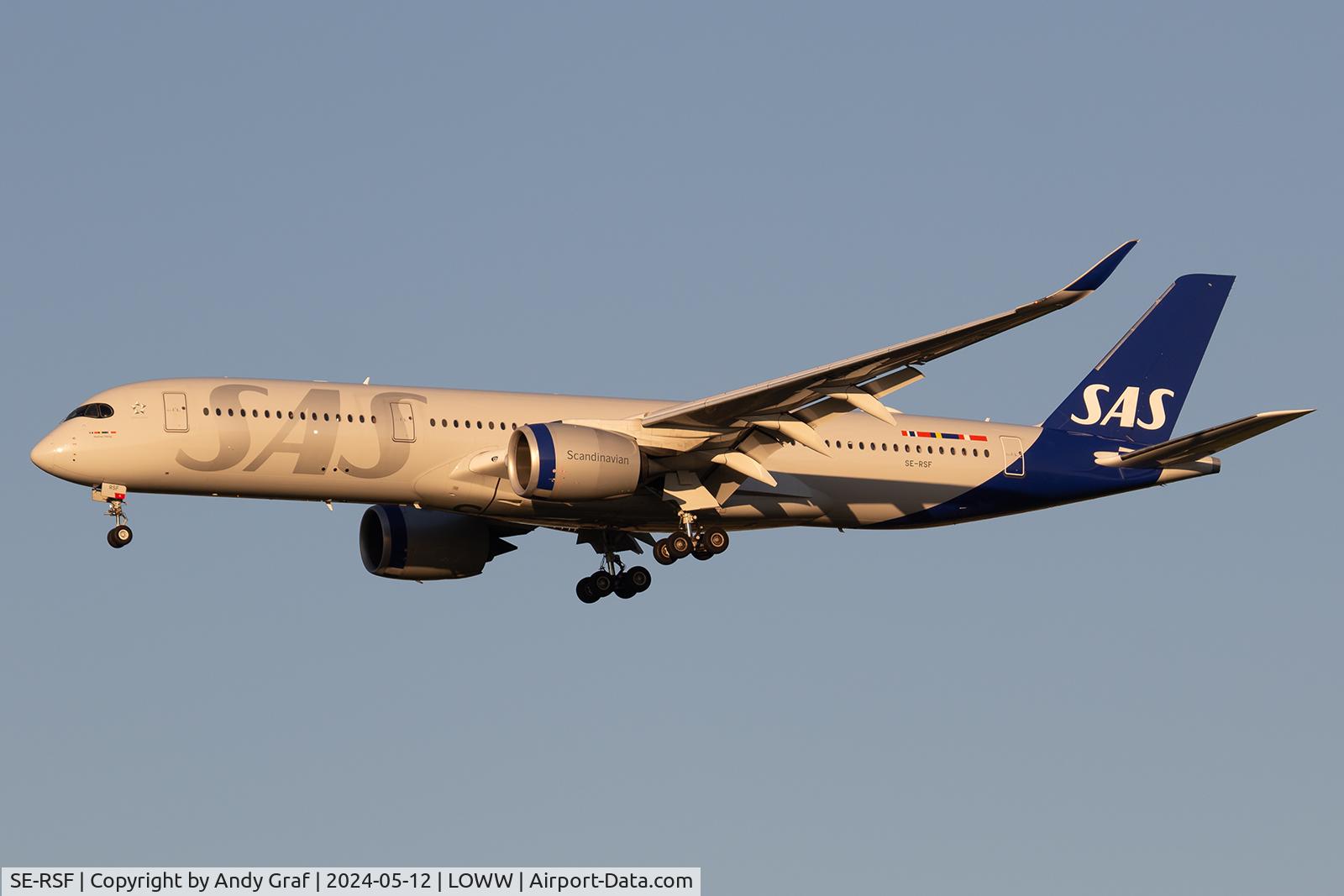 SE-RSF, 2021 Airbus A350-941 C/N 499, SAS A350-900