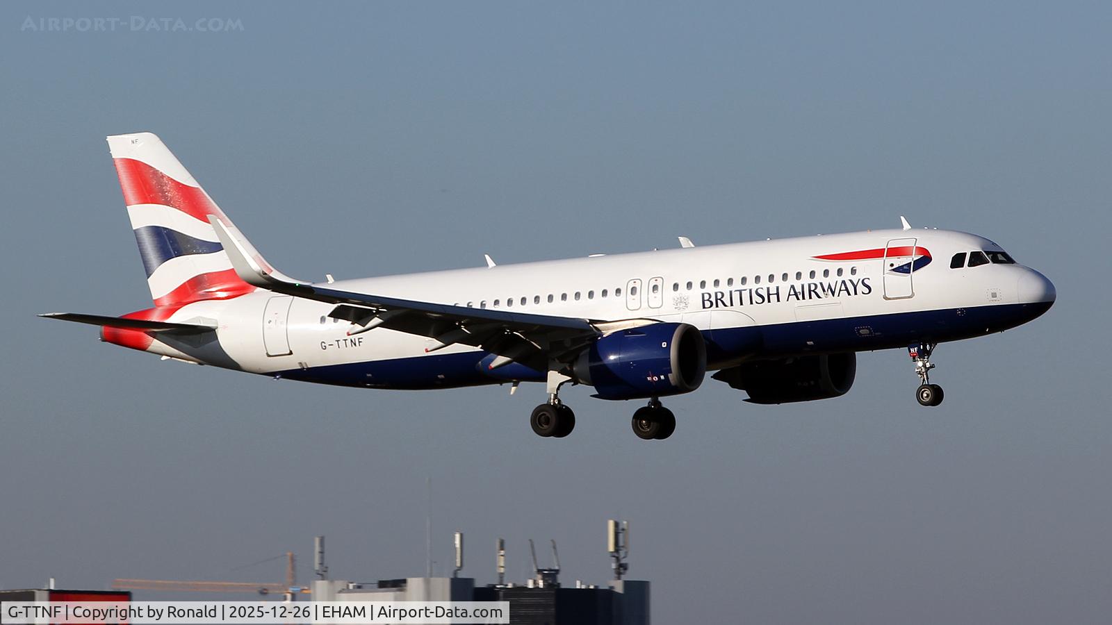 G-TTNF, 2018 Airbus A320-251N C/N 8408, at eham