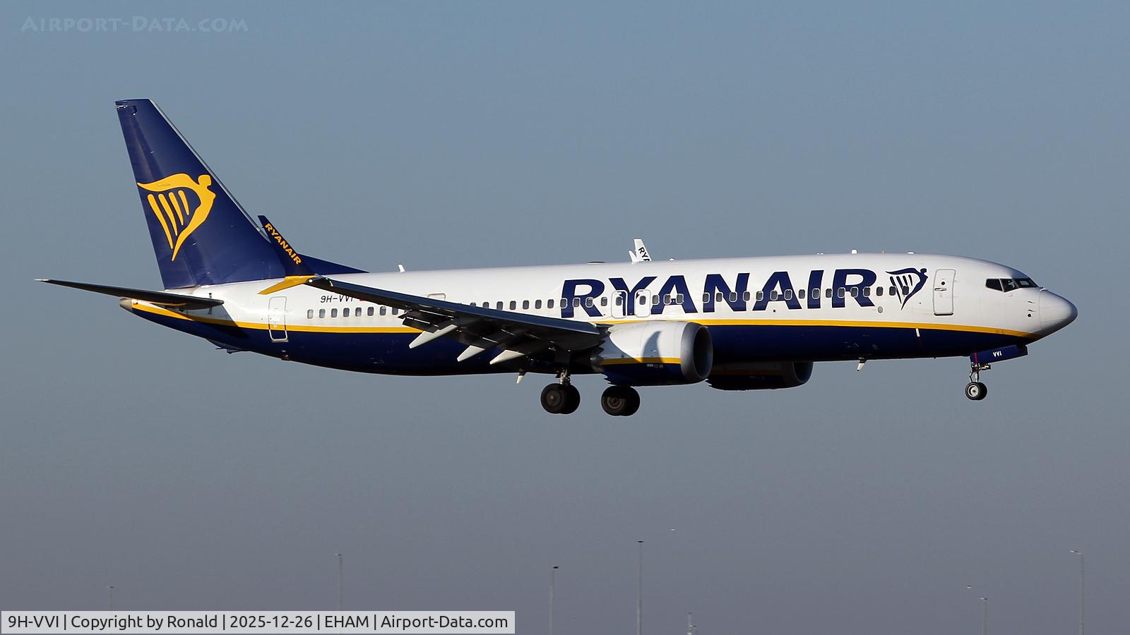 9H-VVI, 2023 Boeing 737-8200 MAX C/N 67086, at eham