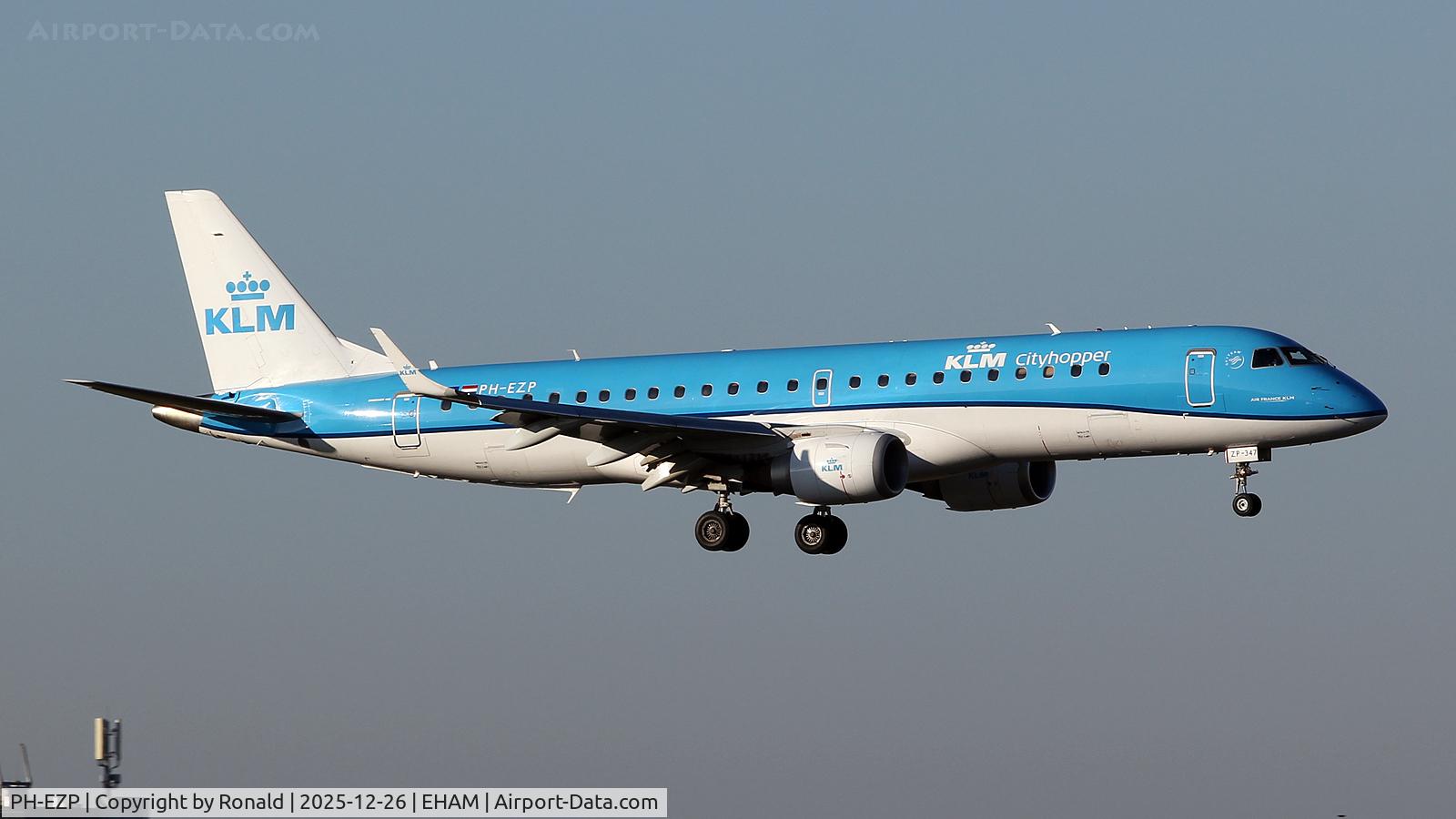 PH-EZP, 2010 Embraer 190LR (ERJ-190-100LR) C/N 19000347, at eham