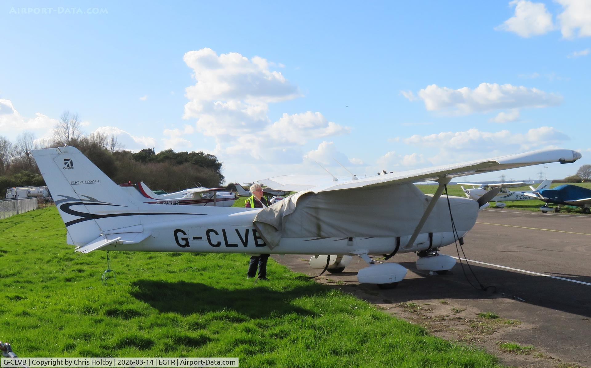 G-CLVB, 2011 Cessna 172R Skyhawk C/N 17281584, Being covered at Elstree