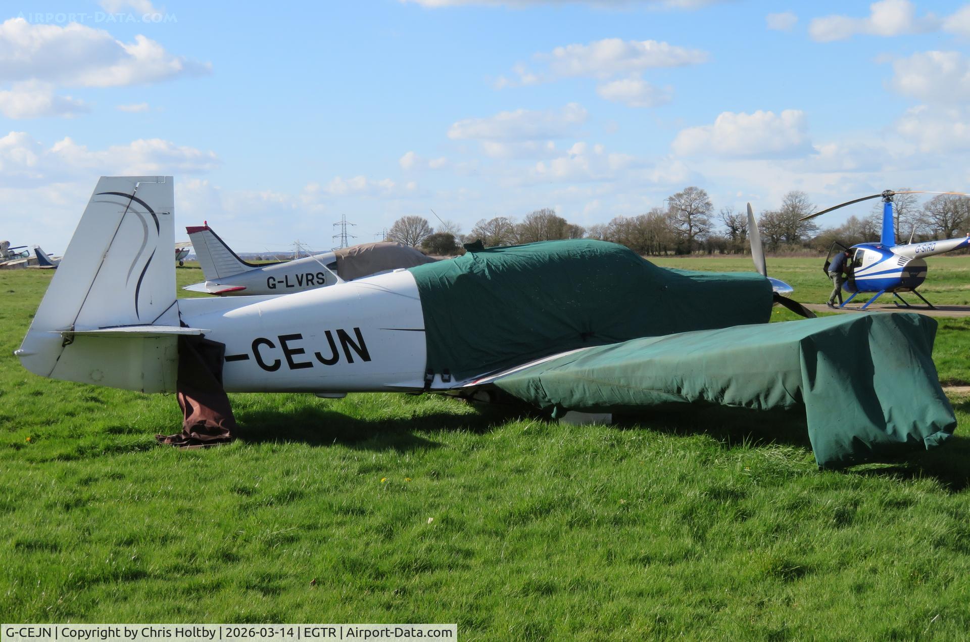 G-CEJN, 1966 Mooney M20F Executive C/N 670216, Covered and stored near the Elstree graveyard