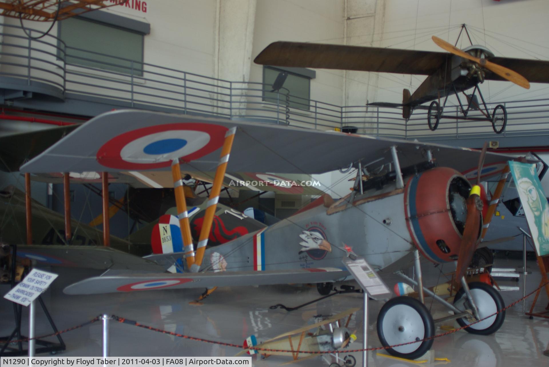 N1290, 1971 Nieuport 17 Replica C/N LCNC 1967, In Kermit Weeks Museum