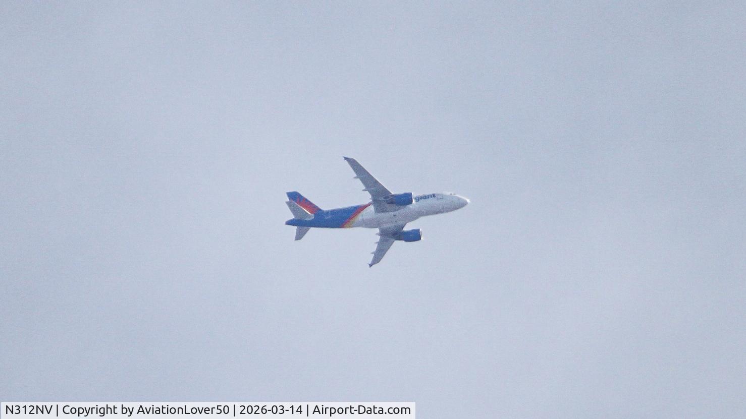 N312NV, 2004 Airbus A319-111 C/N 2289, Allegiant A319 G42780/AAY2780 KCVG --> KSFB