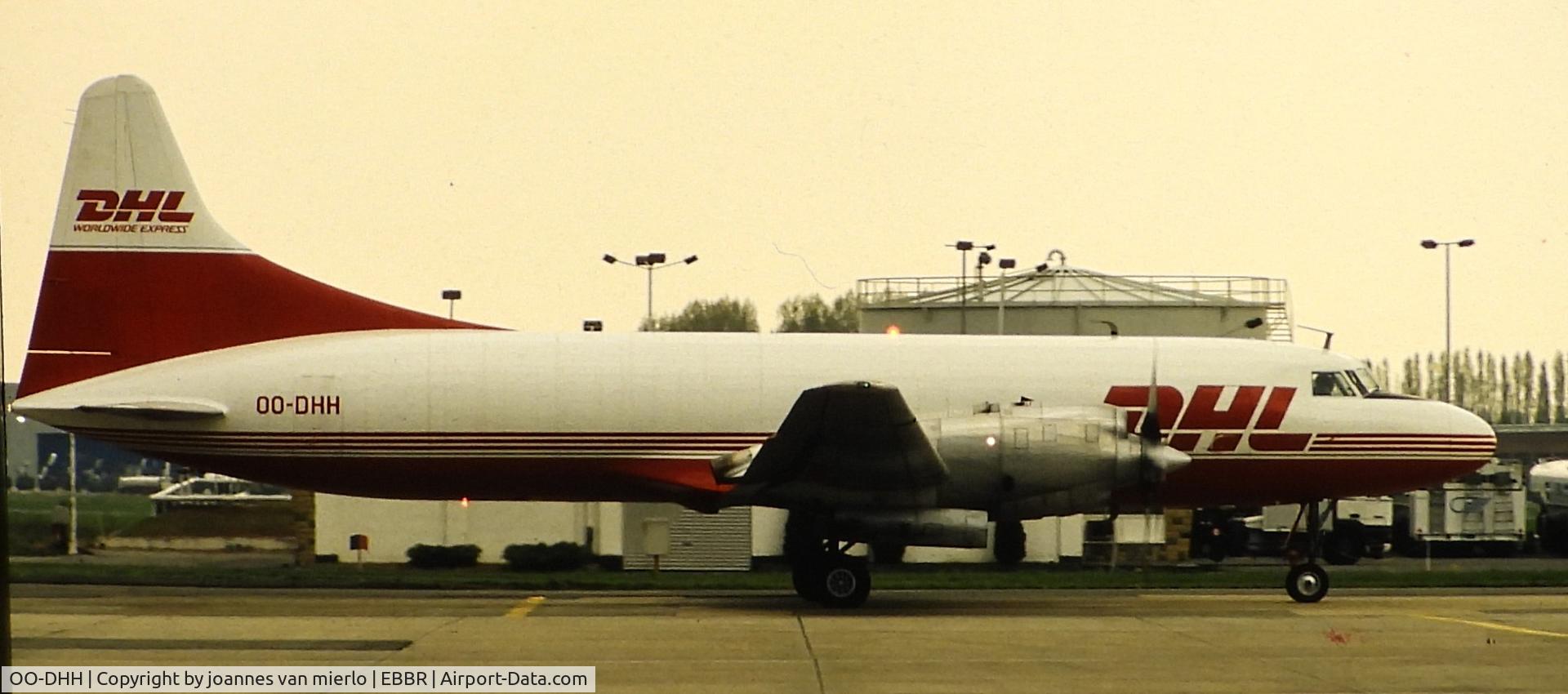 OO-DHH, 1953 Convair 580(F) C/N 186/043, ex-slide