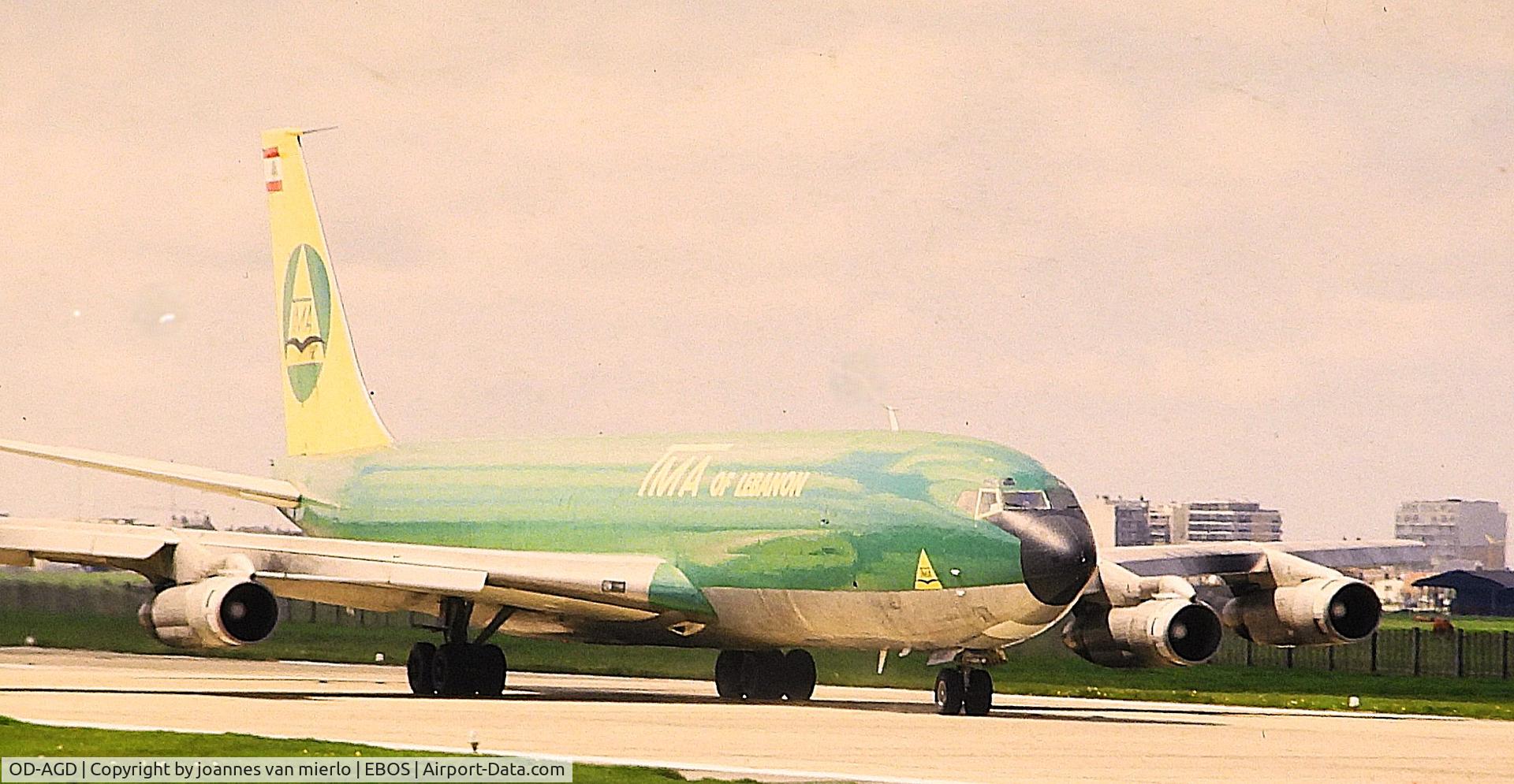 OD-AGD, 1965 Boeing 707-323C C/N 18939, ex-slide