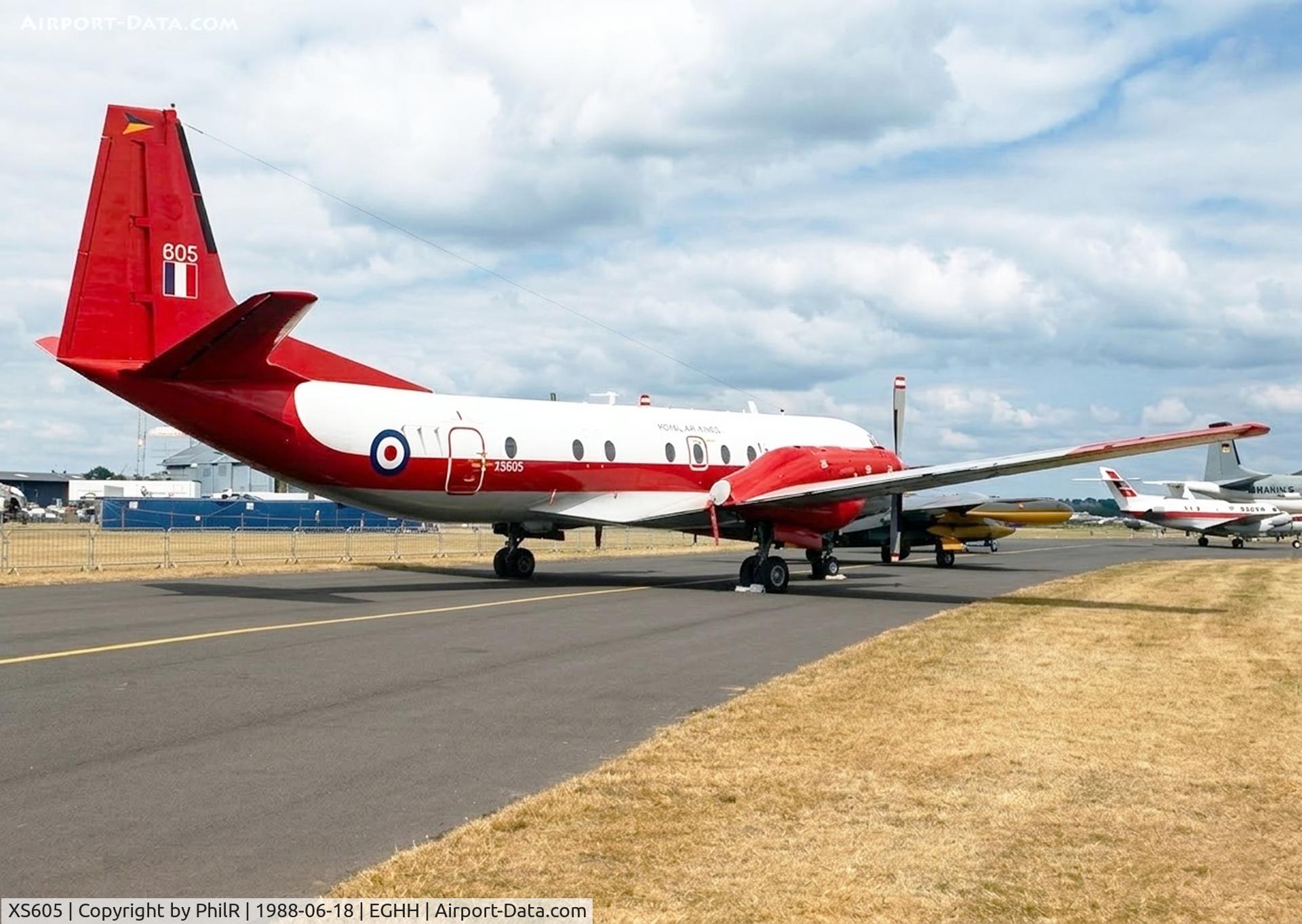 XS605, 1966 Hawker Siddeley HS-780 Andover E3 C/N BN12, XS605 1966 HS Andover C1 RAF BOH 06.88