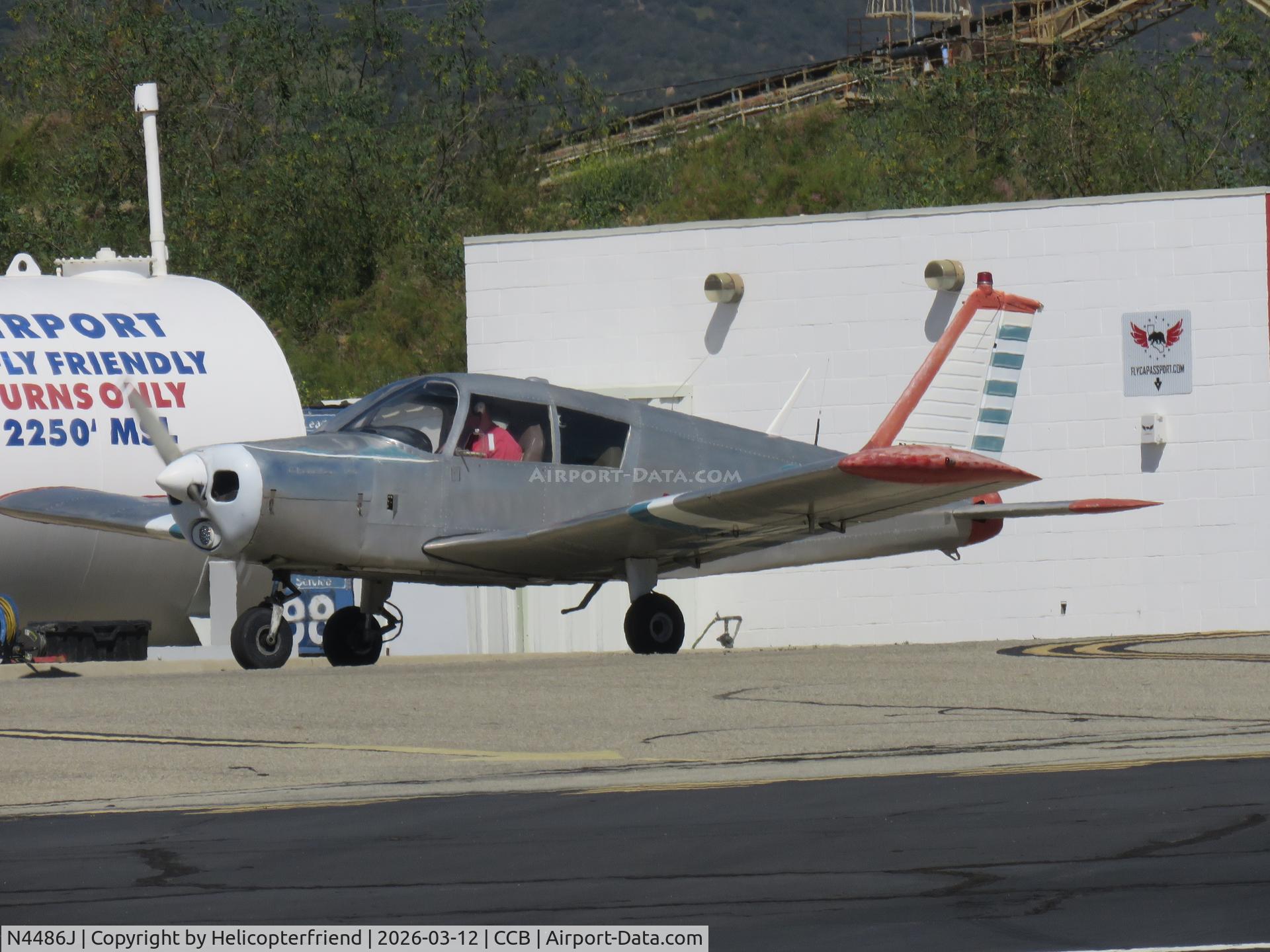 N4486J, 1967 Piper PA-28-140 C/N 28-22904, Starting up after being fueled