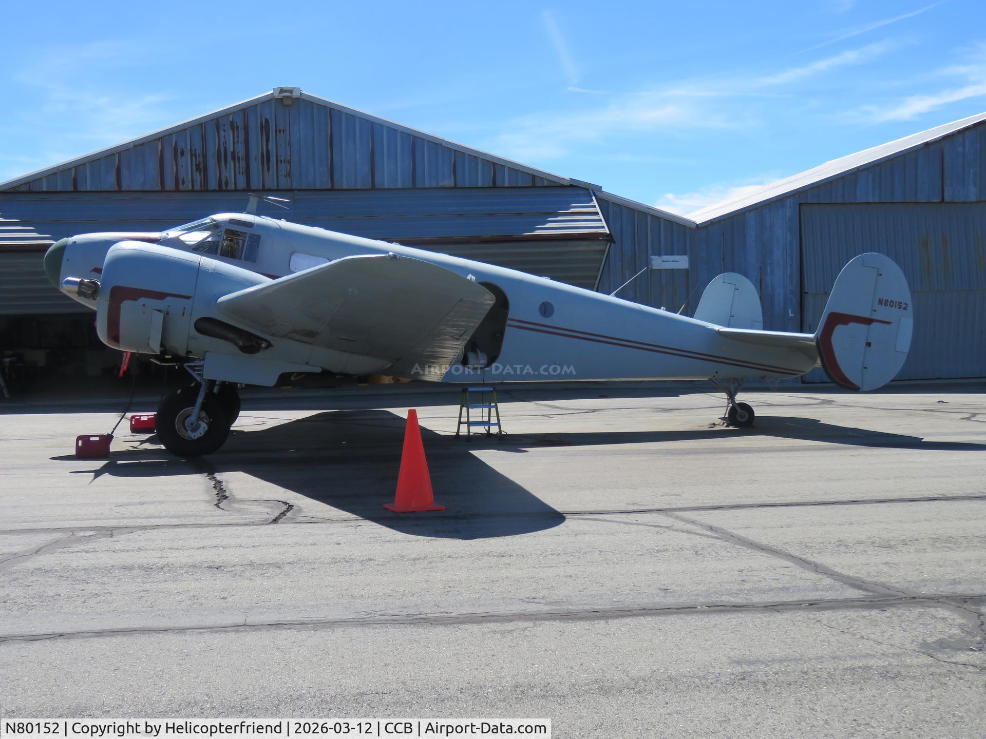 N80152, 1946 Beech D18S C/N A-112, Parked by southside hangers