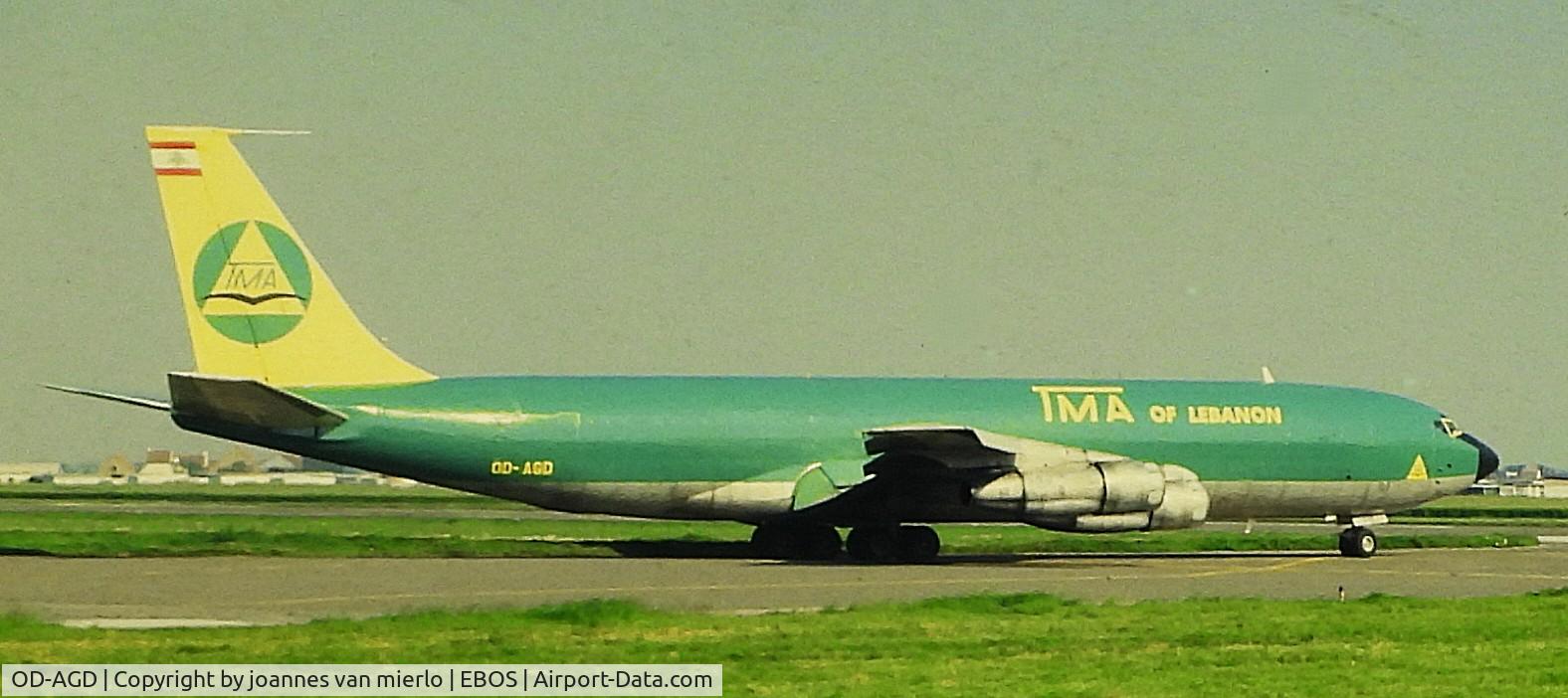 OD-AGD, 1965 Boeing 707-323C C/N 18939, ex-slide