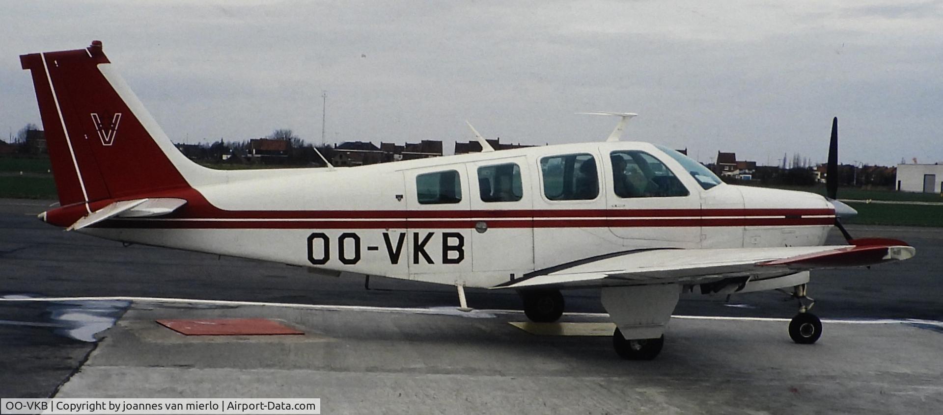 OO-VKB, 1977 Beech A36 Bonanza 36 C/N E-994, ex-slide