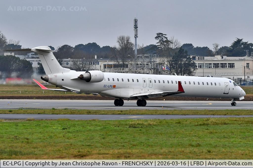 EC-LPG, 2011 Bombardier CRJ-1000ER NG (CL-600-2E25) C/N 19021, Bordeaux (BOD)	Madrid (MAD)	IB1200