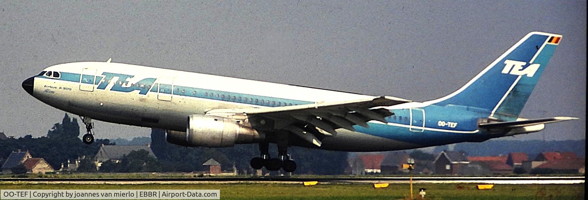 OO-TEF, 1973 Airbus A300B1 C/N 002, ex-slide
