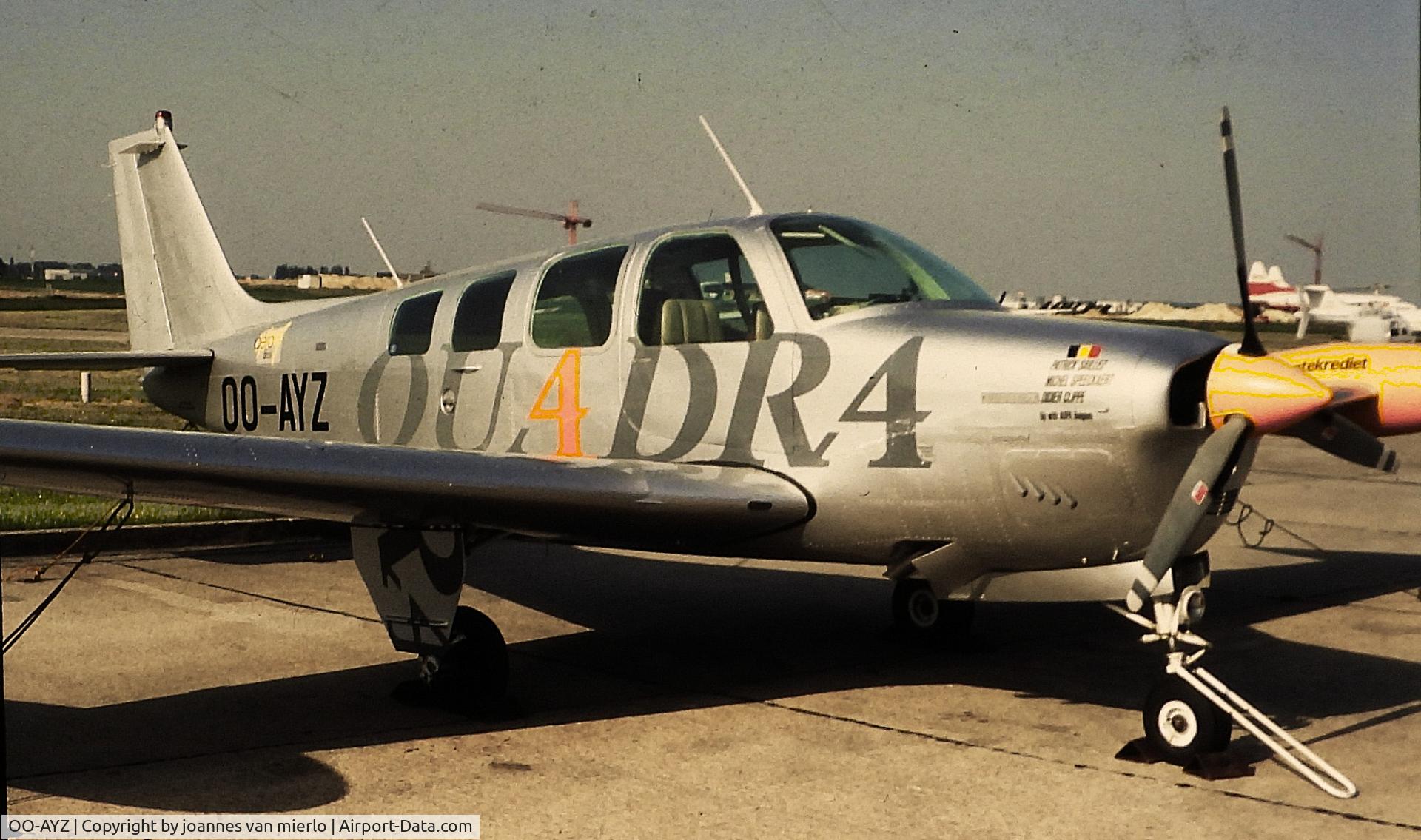 OO-AYZ, 1973 Beechcraft A36 Bonanza C/N E-454, ex-slide