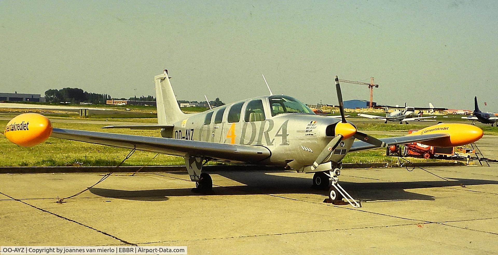 OO-AYZ, 1973 Beechcraft A36 Bonanza C/N E-454, ex-slide