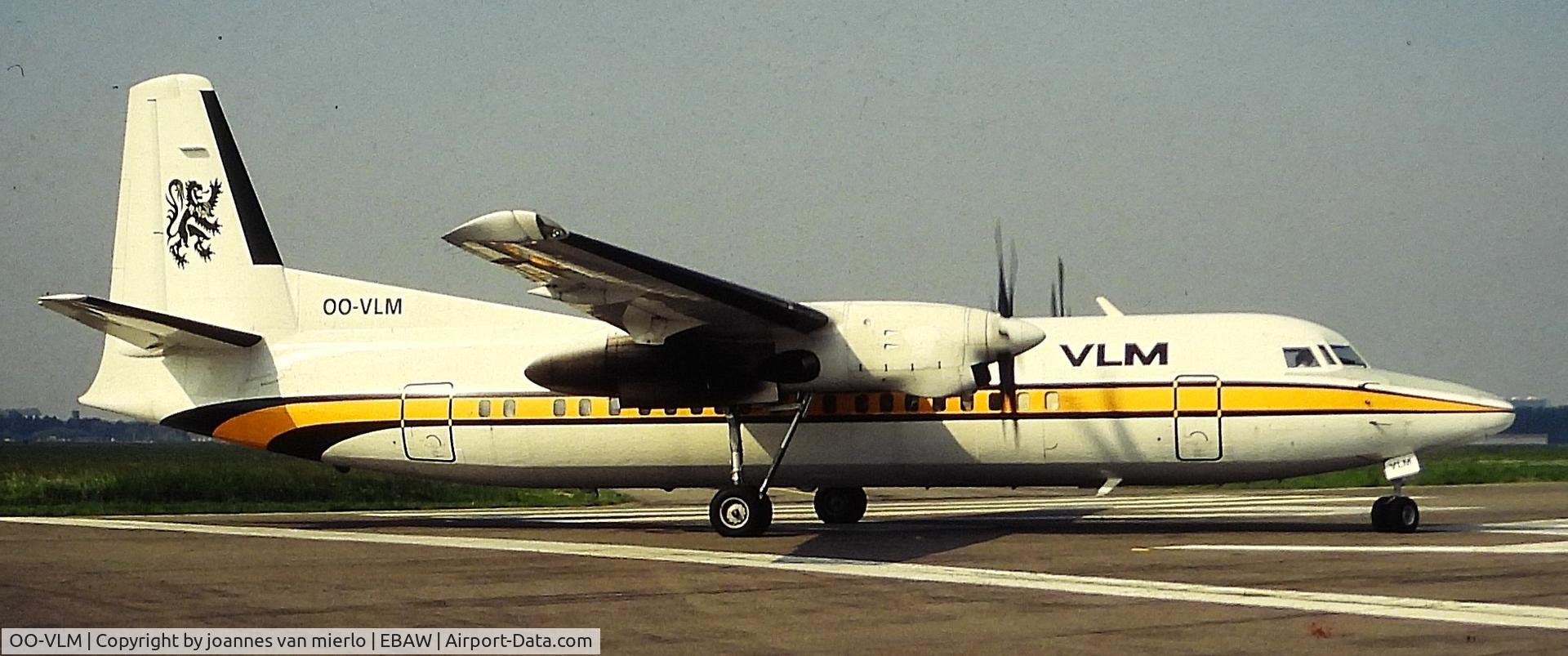 OO-VLM, 1988 Fokker 50 C/N 20135, ex-slide