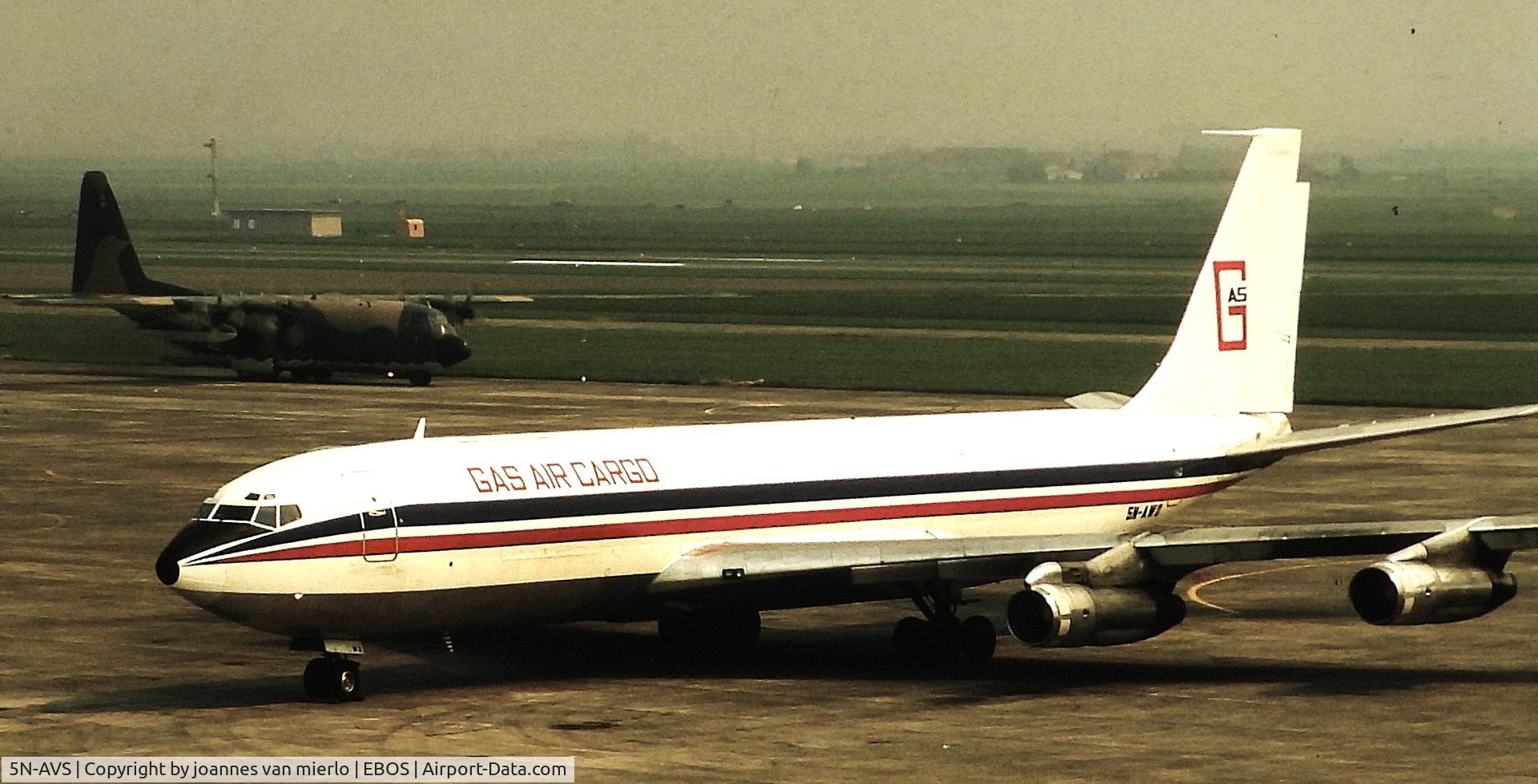 5N-AVS, 1965 Douglas DC-8-52 C/N 45756, ex-slide