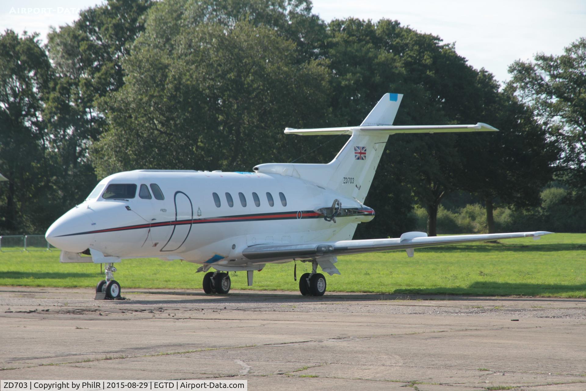 ZD703, British Aerospace BAe-125 CC.3 C/N 257183, ZD703 1982 BAe 125 CC3 RAF Wings & Wheels Dunsfold 