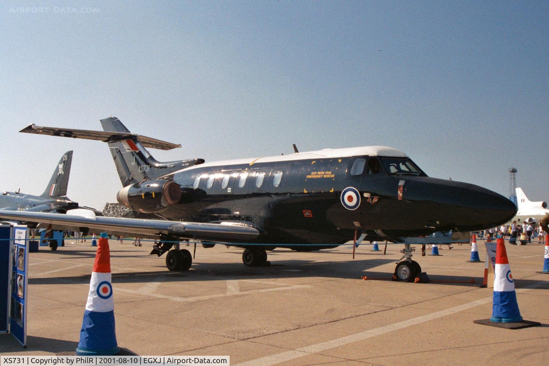 XS731, 1966 Hawker Siddeley HS.125 Dominie T.1 C/N 25055, XS731 1966 HS Dominie T1 RAF RIAT Cottesmore 28.07.01A