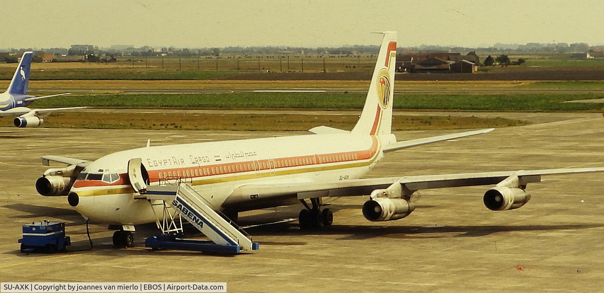 SU-AXK, 1974 Boeing 707-366C C/N 20920, ex-slide