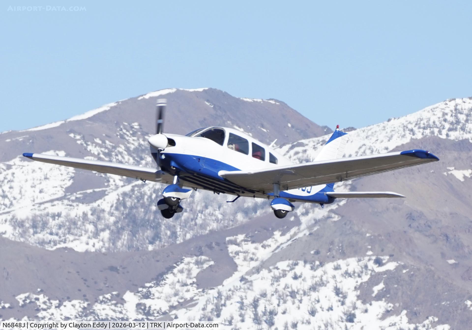 N6848J, 1976 Piper PA-28-181 Archer II C/N 28-7690409, Truckee Tahoe airport in California 2026