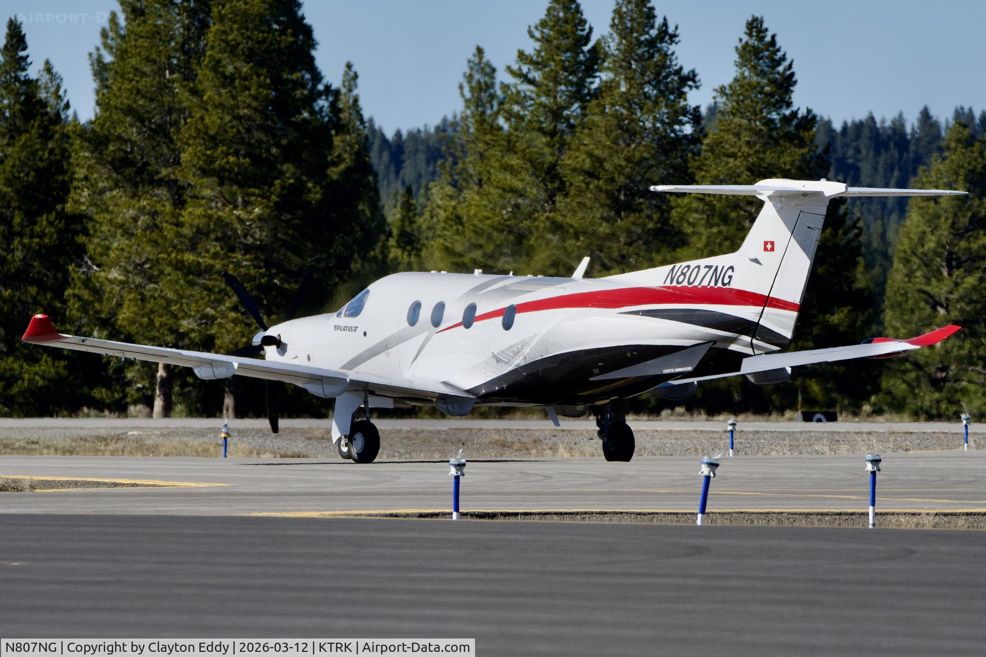 N807NG, 2018 Pilatus PC-12/47E C/N 1807, Truckee Tahoe airport in California 2026