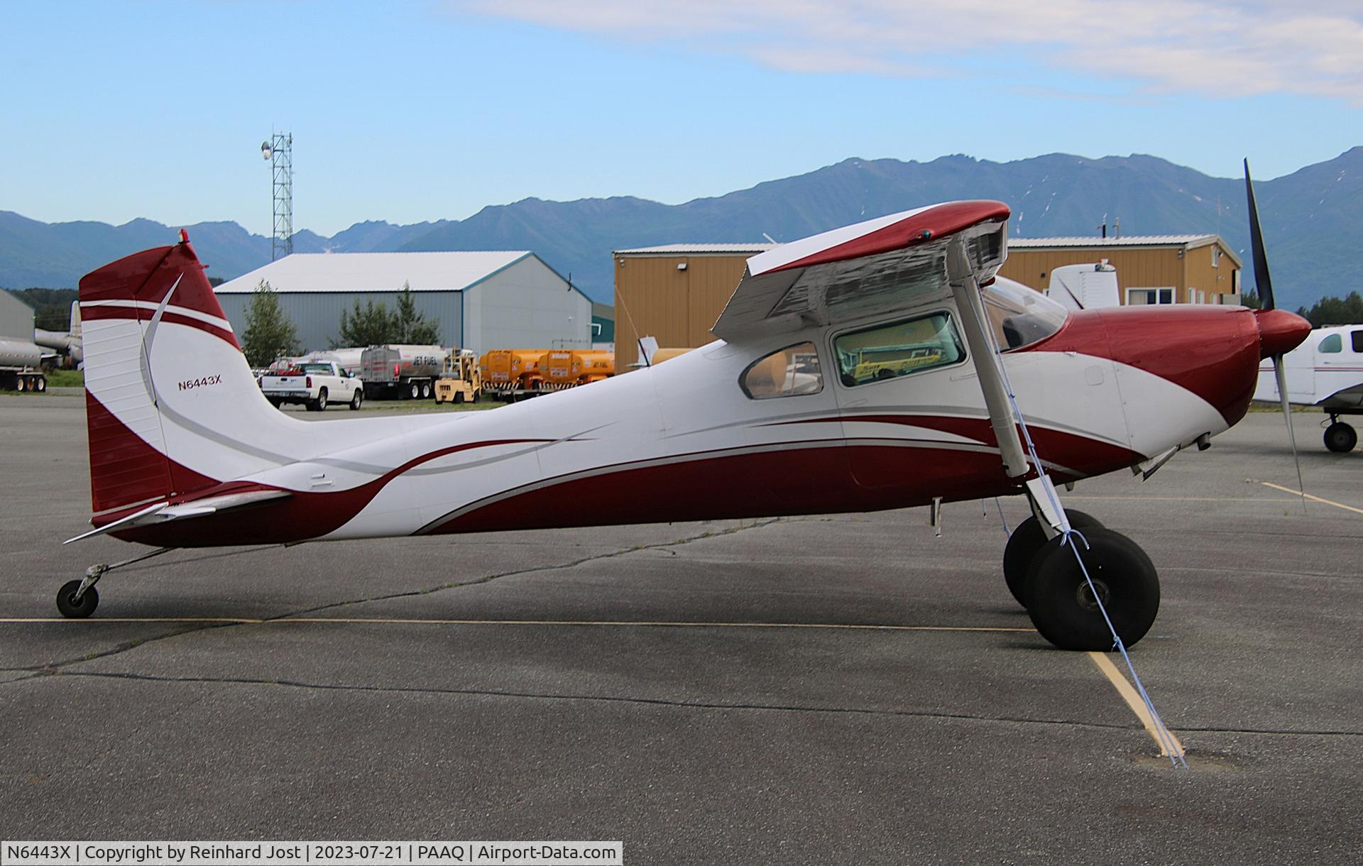 N6443X, 1961 Cessna 180D C/N 18050943, 1961-build Cessna 180 in very stylish outfit at Palmer, AK
